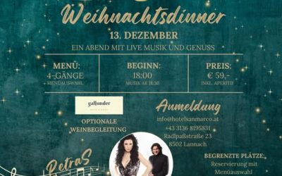 Weihnachtsdinner im Restaurant San Marco!